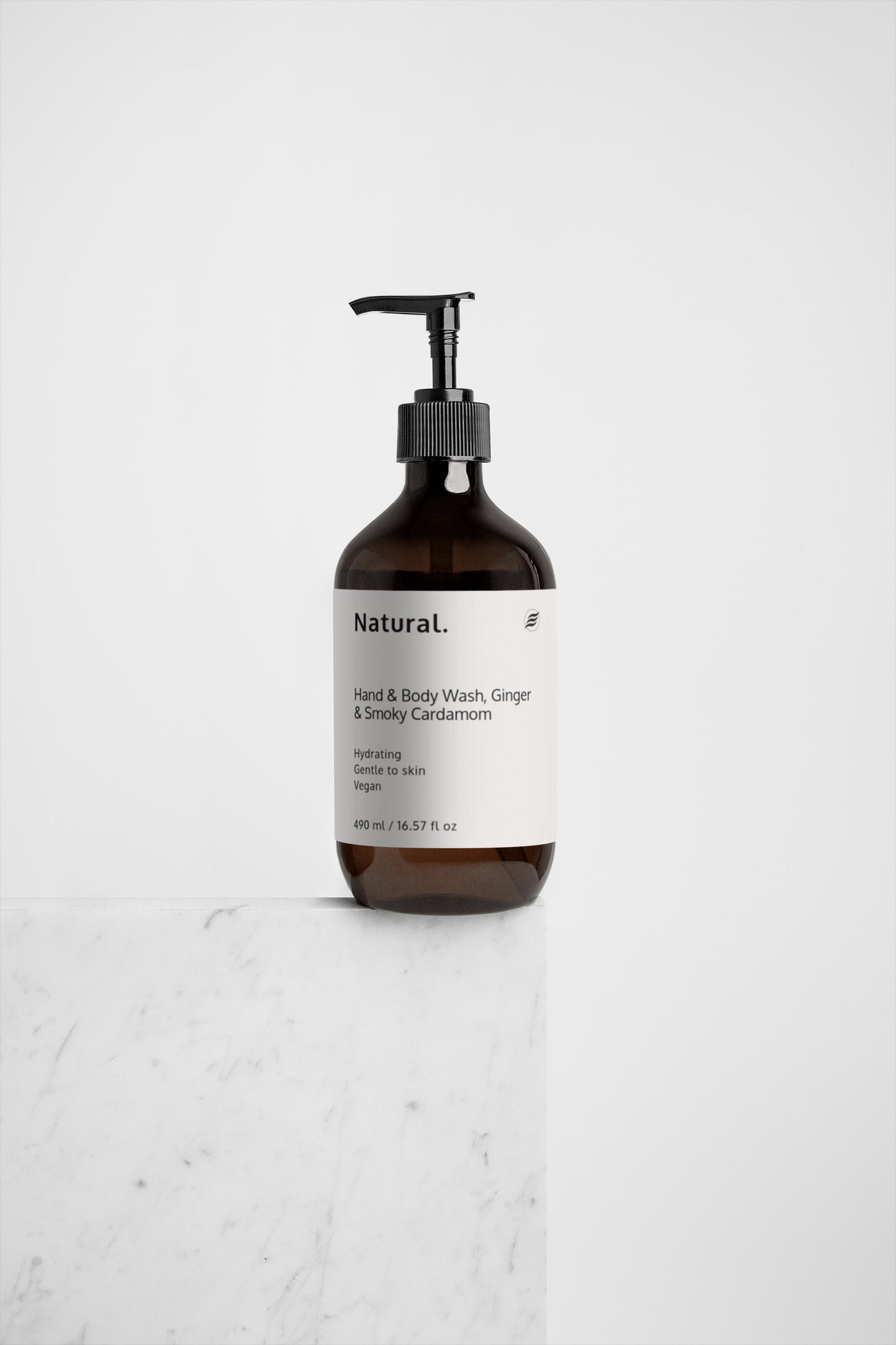 Natural. Hand & Body Wash, Ginger & Smoky Cardamom